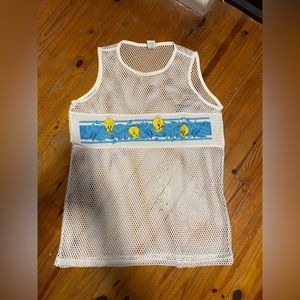 Vintage 1997 Looney TunesTweety Bird Bathing Suit Cover ~ women’s OS